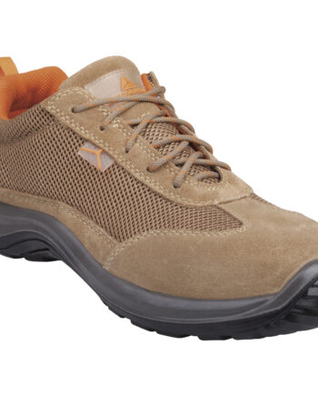 PÓŁBUTY Z DWOINY SKÓRZANEJ WELUR I MESH - S1P SRC