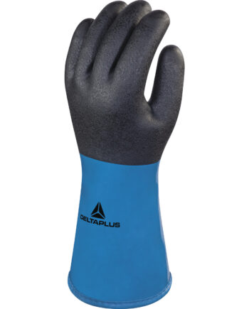 RĘKAWICA Z PVC/NITRYLOWĄ NA WKŁADZIE Z AKRYLU - STRONA CHWYTNA POWLEKANA PVC/NITRYLEM - 30 CM