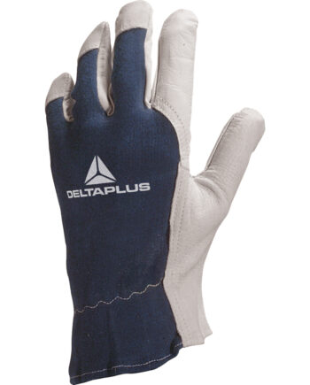 RĘKAWICE ZE SKÓRY KOZIEJ / STRONA GRZBIETOWA Z DŻERSEJU