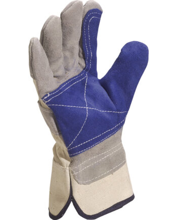 RĘKAWICA TYPU DOKER Z DWOINY WYSOKIEJ JAKOŚCI W KOLORZE SZARYM