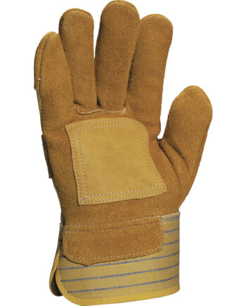 RĘKAWICA TYPU DOKER Z DWOINY BYDLĘCEJ, WZMOCNIENIA ZE SKÓRY LICOWEJ