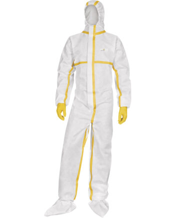 KOMBINEZON Z WŁÓKNINY Z KAPUTREM - SZWY USZCZELNIONE - JEDNORAZOWEGO UŻYTKU