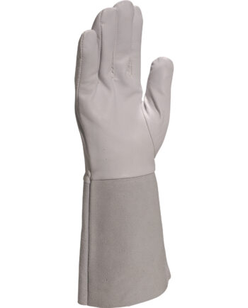 RĘKAWICA ZE SKÓRY LICOWEJ JAGNIĘCEJ SZYTA NIĆMI KEVLAR¨, MANKIET 15CM