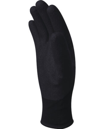 RĘKAWICA DZIANA Z AKRYLU/POLIAMIDU - STRONA CHWYTNEJ I DO POŁOWY STRONY GRZBIETOWEJ POWLEKANA NITRYL