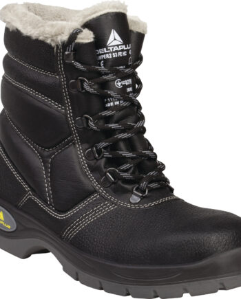 WYSOKIE BUTY ZE SKÓRZANEGO KRUPONU BARWIONEGO - FUTRZANA WYŚCIÓŁKA - S3 CI SRC