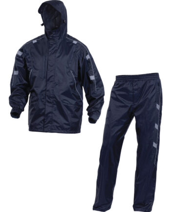 KOMPLET PRZECIWDESZCZOWY Z POLIESTRU POWLEKANEGO PVC