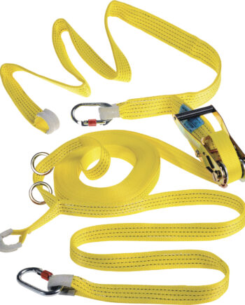 TYMCZASOWY SYSTEM ASEKURACJI POZIOMEJ Z TAŚMY - MAX 20 M