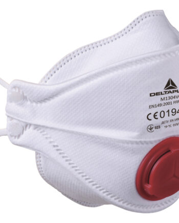 OPAKOWANIE 10 PÓŁMASEK JEDNORAZOWYCH FFP3 Z 4 SKŁADANYCH CZĘŚCI Z ZAWOREM