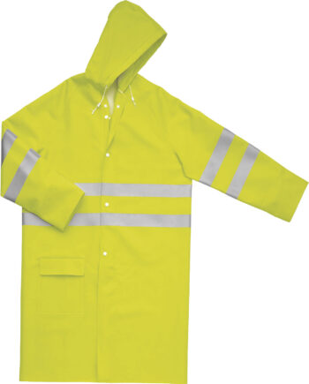 PŁASZCZ PRZECIWDESZCZOWY Z PVC OSTRZEGAWCZY
