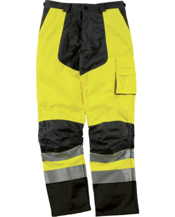 SPODNIE ROBOCZE OSTRZEGAWCZE BAWEŁNA / POLIESTER