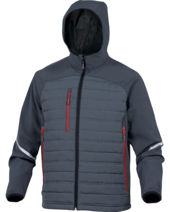 BLUZA Z DWÓCH MATERIŚÓW: SOFTSHELL I PIKOWANY POLIESTER