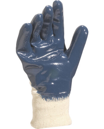 RĘKAWICA NITRYLOWA, STRONA GRZBIETOWA WENTYLOWANA, MANKIET DZIANY ELASTYCZNY