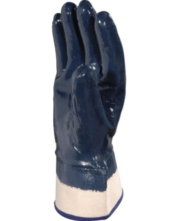 RĘKAWICA NITRYLOWA CŚKOWICIE POWLEKANA - MANKIET Z DRELICHU 6 CM