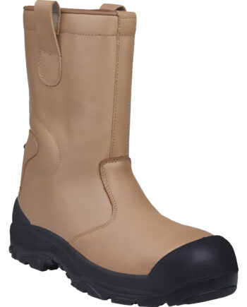 OBUWIE WYSOKIE ZE SKÓRZANEGO KRUPONU BARWIONEGO - S3 CI SRC