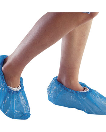 OCHRONNIKI NA OBUWIE DLA GOŚCI Z POLIETYLENU, NIEBIESKIE