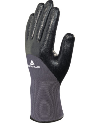RĘKAWICA DZIANA Z POLIAMIDU, POWŁOKA NITRYLOWA NA STRONA CHWYTNEJ I DO POŁOWY STRONY GRZBIETOWEJ