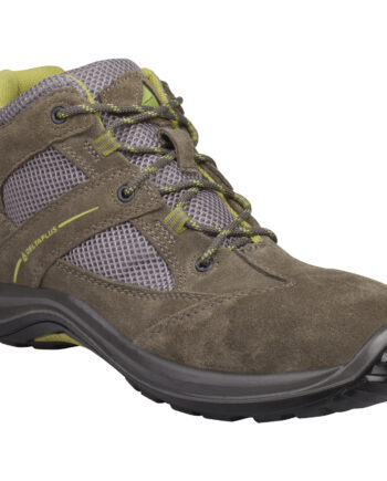 TRZEWIKI Z DWOINY SKÓRZANEJ WELUR I MESH - S1P SRC