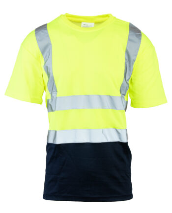 KOSZULKA Z PASAMI ODBLASKOWYMI 50-50 160G