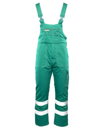 BRIXTON SNOW OGRODNICZKI OCIEPLANE ZIELEŃ / PASY ODBLASK