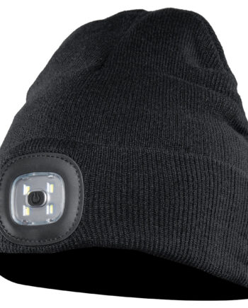 CZAPKA Z DZIANINY LED CZARNA
