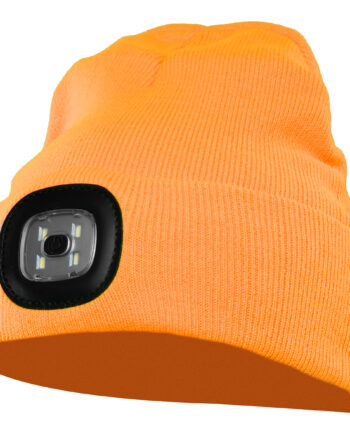 CZAPKA Z DZIANINY LED POMARAŃCZ