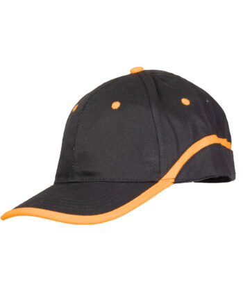 CZAPKA BASEBALL CZARNO-POMARAŃCZOWA