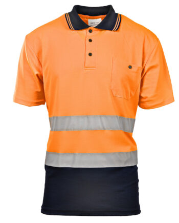 KOSZULKA POLO 50/50 POMARAŃCZ KAT. II BF012