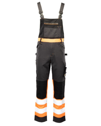 SPODNIE OGRODNICZKI FLASH STAL/POMARAŃCZ