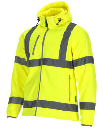 Kurtka softshell ostrzegawcza męska NEON